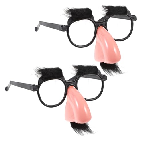 CHICAMPERA 2 Stück Bartbrillenspielzeug lustige brille für erwachsene Halloween-Brillenaugen Halloween-Accessoires lustige sonnenbrille für erwachsene Plastik Black CHICAMPERA 2 Stück Bartbrillenspielzeug lustige brille für erwachsene Halloween-Brillenaugen Halloween-Accessoires lustige sonnenbrille für erwachsene Plastik Black von CHICAMPERA