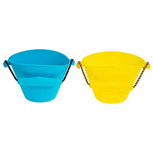 CHICAMPERA 2 Stück Faltbarer Sand Eimer Tragbarer Silikon Wasser Eimer Multifunktionales Strandspielzeug für Wasserspaß und Kreativitätsspiel Am Strand CHICAMPERA 2 Stück Faltbarer Sand Eimer Tragbarer Silikon Wasser Eimer Multifunktionales Strandspielzeug für Wasserspaß und Kreativitätsspiel Am Strand von CHICAMPERA