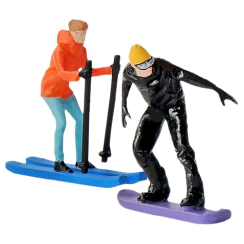 CHICAMPERA 2 Stück Figuren für Diorama Realistische Ski Szenen für Makrofotografie und Diorama Dekoration CHICAMPERA 2 Stück Figuren für Diorama Realistische Ski Szenen für Makrofotografie und Diorama Dekoration von CHICAMPERA