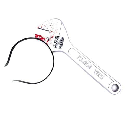CHICAMPERA 2 Stück Halloween Wrench Haarreif Durch Kopf Deko Lustige Gruselige Kopfschmuck Requisite für Halloween Party Cosplay Kostüm CHICAMPERA 2 Stück Halloween Wrench Haarreif Durch Kopf Deko Lustige Gruselige Kopfschmuck Requisite für Halloween Party Cosplay Kostüm von CHICAMPERA