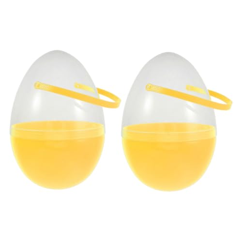 CHICAMPERA 2 Stück Jumbo Ostereier mit Griffen Große Füllbare Plastikeier Gelb für Ostereiersuche Party Dekoration und Kreative Überraschungen CHICAMPERA 2 Stück Jumbo Ostereier mit Griffen Große Füllbare Plastikeier Gelb für Ostereiersuche Party Dekoration und Kreative Überraschungen von CHICAMPERA