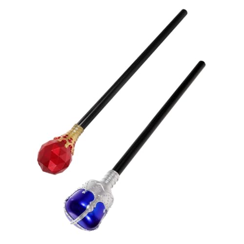 CHICAMPERA 2 Stück Königszepter Zauberstab Streich Schaum Dekorationen Schild Kostüm Prop Partei Party -Requisiten Cosplay -Requisite für Plastik von CHICAMPERA