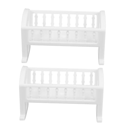 CHICAMPERA 2 Stück Krippenmodell interaktives kinderzimmer Bett Kinderbett Puppenhausbettwäsche Miniatur-Puppenstubenmöbel Krippe Abs Weiß CHICAMPERA 2 Stück Krippenmodell interaktives kinderzimmer Bett Kinderbett Puppenhausbettwäsche Miniatur-Puppenstubenmöbel Krippe Abs Weiß von CHICAMPERA