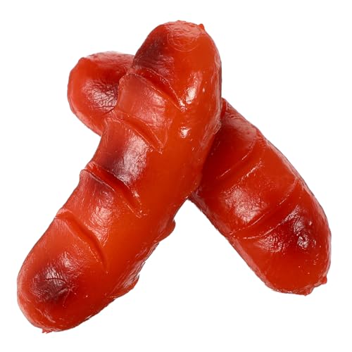 CHICAMPERA 2 Stück Künstliche Hot Dog Würste Realistische Lebensmittelmodelle für Fotografie Tischdekoration und Restaurant Displays Lebensechte Nachbildung mit Detailreichem Design von CHICAMPERA