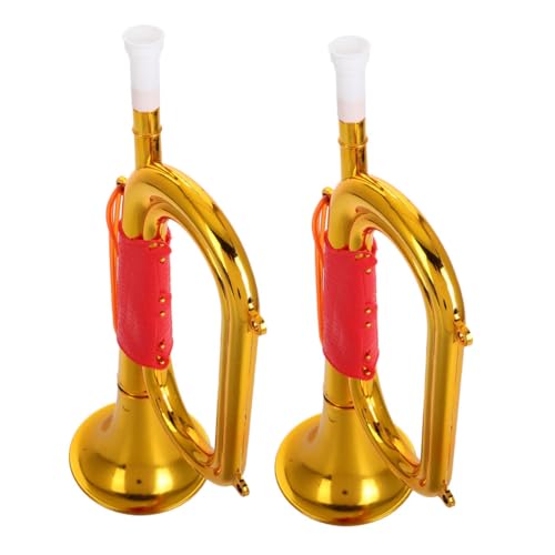 CHICAMPERA 2 Stück Laden Sie Requisiten auf Partygebläse Krachmacher Bühnenrequisiten Geräuschemacher Musikspielzeug Lernen Standard-Trompeten-Trainingsgerät Plastik Golden CHICAMPERA 2 Stück Laden Sie Requisiten auf Partygebläse Krachmacher Bühnenrequisiten Geräuschemacher Musikspielzeug Lernen Standard-Trompeten-Trainingsgerät Plastik Golden von CHICAMPERA