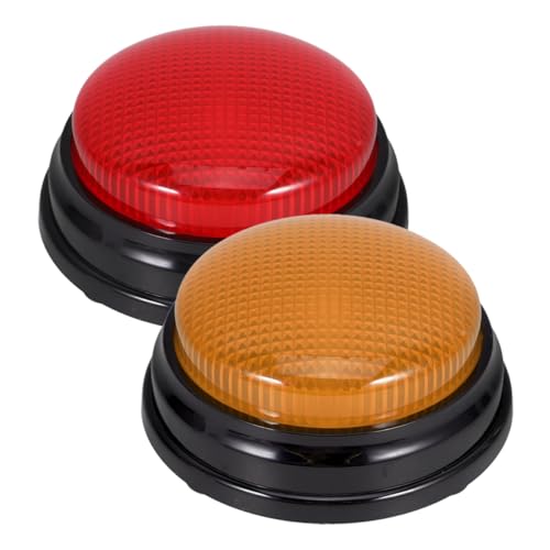 CHICAMPERA 2 Stück Leuchtende Quiz Buttons mit Sound für Partys Interaktive Tasten für Unterhaltung und Spaß bei Geburtstagsfeiern und Firmenveranstaltungen ohne Batterie CHICAMPERA 2 Stück Leuchtende Quiz Buttons mit Sound für Partys Interaktive Tasten für Unterhaltung und Spaß bei Geburtstagsfeiern und Firmenveranstaltungen ohne Batterie von CHICAMPERA