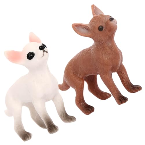 CHICAMPERA 2 Stück Mini Chihuahua Hund Figurinen Realistische Detaillierte Miniaturwelpen für Kognitive Modelle und Dekorationen Teiliges aus Robustem Material CHICAMPERA 2 Stück Mini Chihuahua Hund Figurinen Realistische Detaillierte Miniaturwelpen für Kognitive Modelle und Dekorationen Teiliges aus Robustem Material von CHICAMPERA