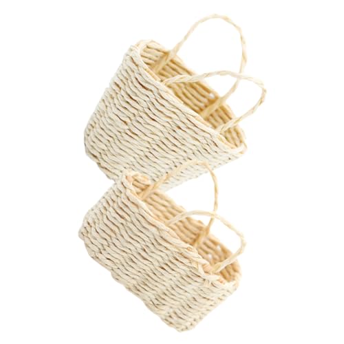 CHICAMPERA 2 Stück Mini Geflochtener Korb Mini-hausverzierung Dekoratives Korbmodell Miniatur-korbmöbel Mini-korbverzierung Miniaturkorb Zum Basteln Mini -hausmöbel Puppenhausdekor Bambus CHICAMPERA 2 Stück Mini Geflochtener Korb Mini-hausverzierung Dekoratives Korbmodell Miniatur-korbmöbel Mini-korbverzierung Miniaturkorb Zum Basteln Mini -hausmöbel Puppenhausdekor Bambus von CHICAMPERA