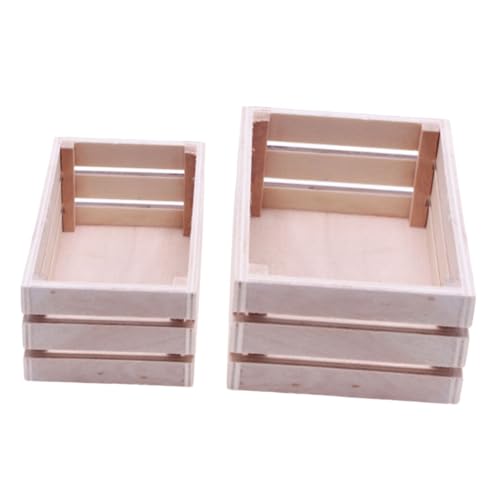 CHICAMPERA 2 Stück Mini Holz Aufbewahrungskorb für Puppenhaus Teiliges für Miniaturmöbel und Bastelprojekte Realistische Gestaltung für Kreative Szenen CHICAMPERA 2 Stück Mini Holz Aufbewahrungskorb für Puppenhaus Teiliges für Miniaturmöbel und Bastelprojekte Realistische Gestaltung für Kreative Szenen von CHICAMPERA