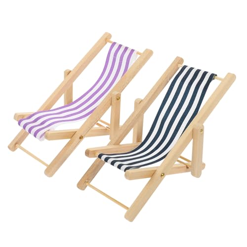 CHICAMPERA 2 Stück Mini Holzstuhl Puppenhaus Möbel Faltbare Strandliege Realistische Deko für Miniaturhäuser Stabil und Langlebig für Kreative Spielwelten CHICAMPERA 2 Stück Mini Holzstuhl Puppenhaus Möbel Faltbare Strandliege Realistische Deko für Miniaturhäuser Stabil und Langlebig für Kreative Spielwelten von CHICAMPERA