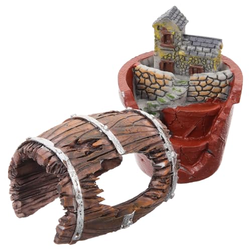 CHICAMPERA 2 Stück Miniature Doll House Planter Künstliche Sukkulentenblumen im Mini Format für Kreative Gartendekoration und Puppenhaus Zubehöre für DIY Projekte von CHICAMPERA