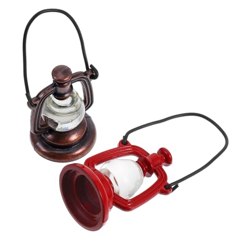 CHICAMPERA 2 Stück Petroleumlampe Modell Mini-Puppenhaus Miniatur klein Dekoration Hausmöbel Mini-Petroleumlampe Minilampe für Puppenhaus Petroleumlampe Öllampen Puppenhaus-Dekore Legierung CHICAMPERA 2 Stück Petroleumlampe Modell Mini-Puppenhaus Miniatur klein Dekoration Hausmöbel Mini-Petroleumlampe Minilampe für Puppenhaus Petroleumlampe Öllampen Puppenhaus-Dekore Legierung von CHICAMPERA