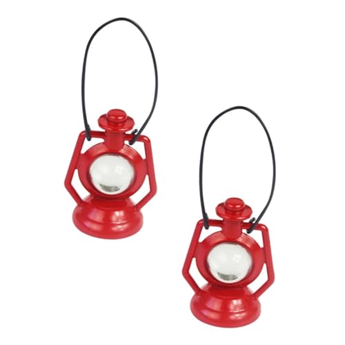 CHICAMPERA 2 Stück Petroleumlampe Modell Puppenhausdekoration Mini-Petroleumlampe Vintage Mini-Laterne Puppenhausbeleuchtung Miniaturspielzeug für Puppenhaus Legierung rot CHICAMPERA 2 Stück Petroleumlampe Modell Puppenhausdekoration Mini-Petroleumlampe Vintage Mini-Laterne Puppenhausbeleuchtung Miniaturspielzeug für Puppenhaus Legierung rot von CHICAMPERA
