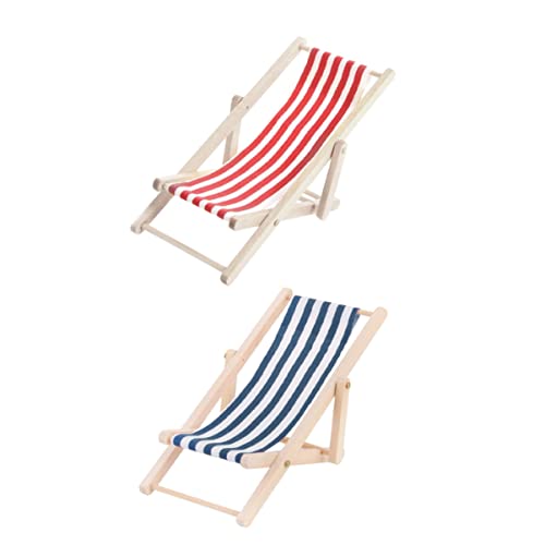 CHICAMPERA 2 Stück Puppenhaus Zubehör Blau Rot Dekorative Liegestühle für Spielhäuser Kreative DIY Requisiten Realistische Miniaturmöbel CHICAMPERA 2 Stück Puppenhaus Zubehör Blau Rot Dekorative Liegestühle für Spielhäuser Kreative DIY Requisiten Realistische Miniaturmöbel von CHICAMPERA