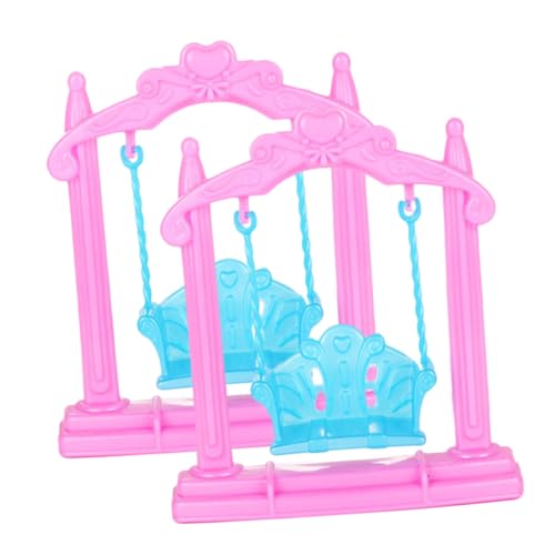CHICAMPERA 2 Stück Puppenhausschaukel für kinderspielzeug spielsachen Kid Toys Dollhouse Schaukel Mini-Hausschmuck Puppenhausdekor Wohndekoration Plastik Rosa CHICAMPERA 2 Stück Puppenhausschaukel für kinderspielzeug spielsachen Kid Toys Dollhouse Schaukel Mini-Hausschmuck Puppenhausdekor Wohndekoration Plastik Rosa von CHICAMPERA