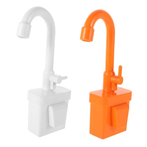 CHICAMPERA 2 Stück Rotierbarer Elektrischer Wasserhahn für Kinderküchen Austauschzubehör für Fantasievolles mit Fließendem Wasser Orange Weiß CHICAMPERA 2 Stück Rotierbarer Elektrischer Wasserhahn für Kinderküchen Austauschzubehör für Fantasievolles mit Fließendem Wasser Orange Weiß von CHICAMPERA
