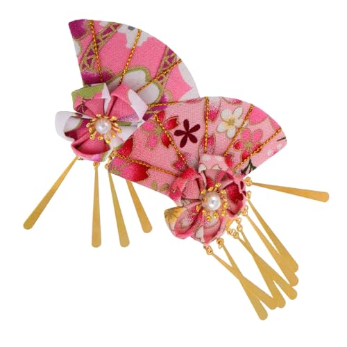 CHICAMPERA 2 Stück Sakura Fächer Haarschmuck Kimonos Für Frauen Japanische Hochzeits Haarschmuck Sakura Cosplay Japanischer Cosplay Kimono Brautjungfern Haarspangen Japanisches Outfit CHICAMPERA 2 Stück Sakura Fächer Haarschmuck Kimonos Für Frauen Japanische Hochzeits Haarschmuck Sakura Cosplay Japanischer Cosplay Kimono Brautjungfern Haarspangen Japanisches Outfit von CHICAMPERA