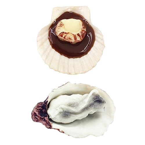 CHICAMPERA 2 Stück Simulation Lebensmittelmodell Verzierungen aus Meeresfrüchten Künstliches Jakobsmuschelmodell Fake Food als Küchendeko realistisches lebensmittelspielzeug Prop Essen PVC CHICAMPERA 2 Stück Simulation Lebensmittelmodell Verzierungen aus Meeresfrüchten Künstliches Jakobsmuschelmodell Fake Food als Küchendeko realistisches lebensmittelspielzeug Prop Essen PVC von CHICAMPERA