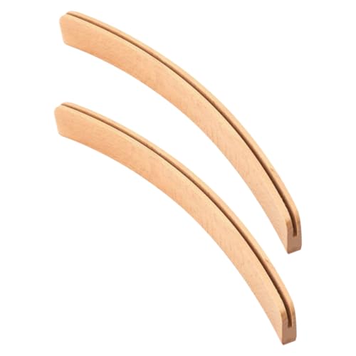 CHICAMPERA 2 Stück Spielkartenbasis Karteninhaber Domino-ständer Kartenhalter Für Spielkarten Spielkartenanzeige Kartenhalter Holz Spielkartenetui Spielkartenhalter Buche Beige von CHICAMPERA