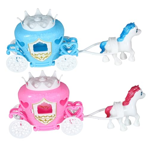 CHICAMPERA 2 Stück Unicorn Castle Prinzessin dekoratives für dekorative Kürbiskutschendekorationen Kürbiskutschen-Partydekorationen Kutschenkürbis Plastik von CHICAMPERA