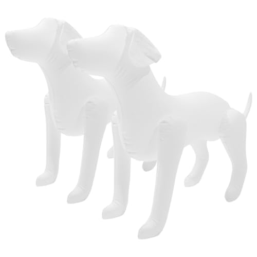 CHICAMPERA 2 Stück aufblasbares Hundespielzeug Figur Welpe züchten Hund in die Luft jagen tier deko Ausstellungshund Hundeschaufensterpuppe für Kleidung PVC Weiß CHICAMPERA 2 Stück aufblasbares Hundespielzeug Figur Welpe züchten Hund in die Luft jagen tier deko Ausstellungshund Hundeschaufensterpuppe für Kleidung PVC Weiß von CHICAMPERA