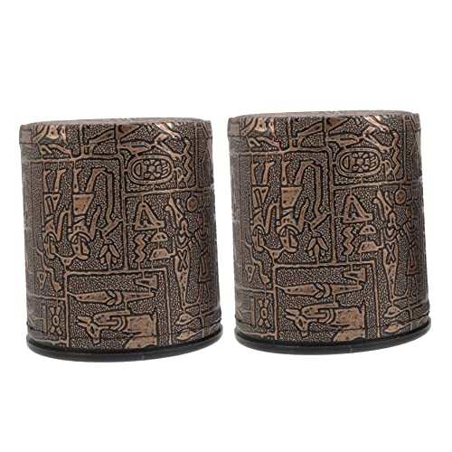 CHICAMPERA 2 Stück gemusterter Würfelbecher Spielwürfelbecher Kaffeetassen Tassen stapeln Party-Würfelbecher brettspiele boardgame brettspielr Würfelrollenhalter Würfelhalter für Spiel Leder CHICAMPERA 2 Stück gemusterter Würfelbecher Spielwürfelbecher Kaffeetassen Tassen stapeln Party-Würfelbecher brettspiele boardgame brettspielr Würfelrollenhalter Würfelhalter für Spiel Leder von CHICAMPERA