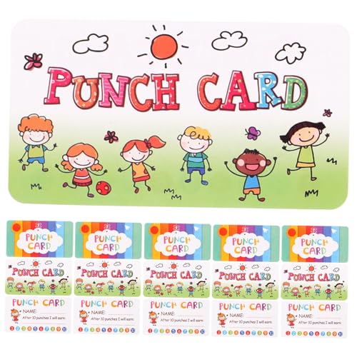 CHICAMPERA 20 Blatt Punch Card Verhalten personalisierte Lochkarten Mehrzweck-Lochkarten Punchkarten Klassenzimmer hat Belohnungskarten unterrichten Lochkarten für Prämienkarten Papier CHICAMPERA 20 Blatt Punch Card Verhalten personalisierte Lochkarten Mehrzweck-Lochkarten Punchkarten Klassenzimmer hat Belohnungskarten unterrichten Lochkarten für Prämienkarten Papier von CHICAMPERA