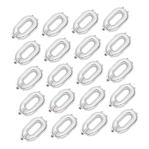 CHICAMPERA 20 Stück Aluminium Folienballons Silberne Luftballons für Partys Wiederverwendbare Deko für Geburtstagsfeiern und Festliche Anlässe CHICAMPERA 20 Stück Aluminium Folienballons Silberne Luftballons für Partys Wiederverwendbare Deko für Geburtstagsfeiern und Festliche Anlässe von CHICAMPERA