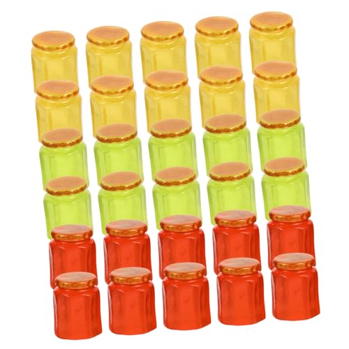 CHICAMPERA 30stücke Miniatur Süßigkeitenglas Für Puppenhaus Garten Vivid Resin Modell Dekoration Für Mikrolandschaften Kreatives Spielzeug von CHICAMPERA