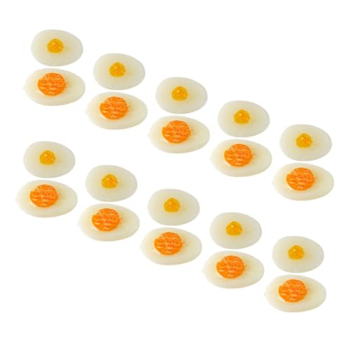 CHICAMPERA 20 Stück Mini -Eierspielzeug Mini-Ei Mini-Halbei-Modell simuliertes Ei Mini- Eier Miniaturmodell eines gekochten Eies Miniatur-Ei- Eier vorgeben PVC CHICAMPERA 20 Stück Mini -Eierspielzeug Mini-Ei Mini-Halbei-Modell simuliertes Ei Mini- Eier Miniaturmodell eines gekochten Eies Miniatur-Ei- Eier vorgeben PVC von CHICAMPERA