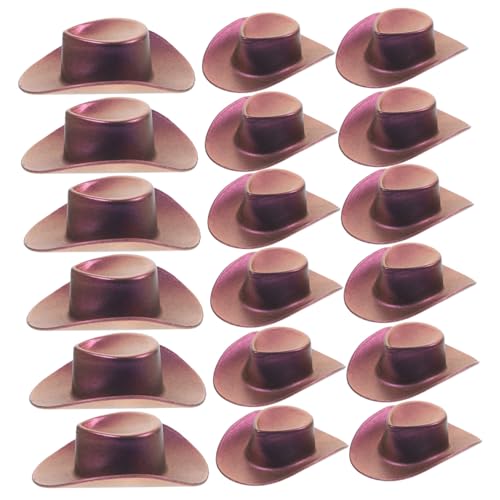 CHICAMPERA 20 Stück Mini-cowboyhut Klein Winzig Cowboyhut Aus Cowboyhüte Neuheit Hut Rand Kinderhut Mädchen Zubehör Cowboy-hut Kuh Puppenhüte Mini-hüte Kunsthandwerk Violett CHICAMPERA 20 Stück Mini-cowboyhut Klein Winzig Cowboyhut Aus Cowboyhüte Neuheit Hut Rand Kinderhut Mädchen Zubehör Cowboy-hut Kuh Puppenhüte Mini-hüte Kunsthandwerk Violett von CHICAMPERA