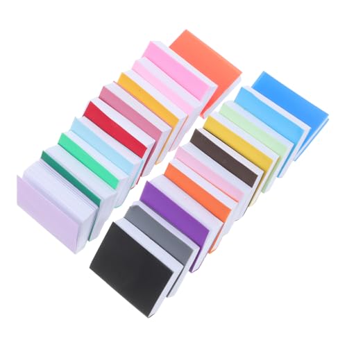 CHICAMPERA 20 Stück Miniaturbücher Set für Puppenhaus Realistische Buchmodelle Schwarz Rosa Gelb Blau Dekoration für DIY Projekte und Puppenhaus Bibliothek von CHICAMPERA
