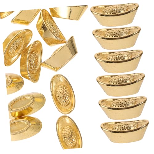 CHICAMPERA 20 Stück -Modell Mini Puppenhaus Goldener Barren Ornamente Weihnachten kleine Hausdekoration kleines Goldbarrendekor Modelle goldene barrenverzierungen Papier CHICAMPERA 20 Stück -Modell Mini Puppenhaus Goldener Barren Ornamente Weihnachten kleine Hausdekoration kleines Goldbarrendekor Modelle goldene barrenverzierungen Papier von CHICAMPERA
