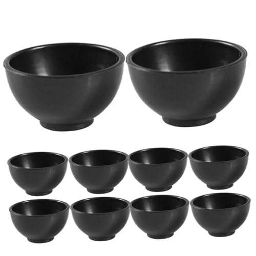 CHICAMPERA 20 Stück Simulationsschalen -Requisiten zerschmettert Mini Schüsseln Puppenhaus klein Spielzeugzubehör Schüsselzubehör winzige Hausschüssel dekorative Schale Plastik Schwarz CHICAMPERA 20 Stück Simulationsschalen -Requisiten zerschmettert Mini Schüsseln Puppenhaus klein Spielzeugzubehör Schüsselzubehör winzige Hausschüssel dekorative Schale Plastik Schwarz von CHICAMPERA