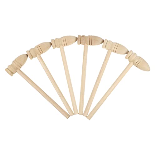 CHICAMPERA 20 Stück Teiliges Mini Holzhammer für Pädagogisches Geschicklichkeit und Interaktion Sicher Holz Gefertigt für Kreative Spiele von CHICAMPERA