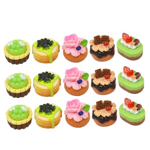 CHICAMPERA 20stücke Teiliges Miniatur Kuchenmodelle Realistische Nachbildung Von Obstkuchen Für Puppenhäuser Dekorative Essensspielzeuge Küchen-szenen Und -projekte von CHICAMPERA