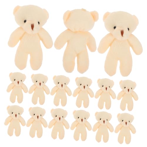 CHICAMPERA 20Stücke Mini Plüschbär Anhänger Niedliche Hängende Bärenfiguren für DIY Schlüsselanhänger und Bastelprojekte Langlebig und Detailreich von CHICAMPERA