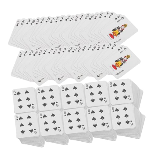 CHICAMPERA 24 Sätze Mini Spielkarten Reise Pokerkarten Kompakt und Tragbar für Unterwegs für Geburtstagsfeiern Miniaturkarten für Spaß und Unterhaltung CHICAMPERA 24 Sätze Mini Spielkarten Reise Pokerkarten Kompakt und Tragbar für Unterwegs für Geburtstagsfeiern Miniaturkarten für Spaß und Unterhaltung von CHICAMPERA