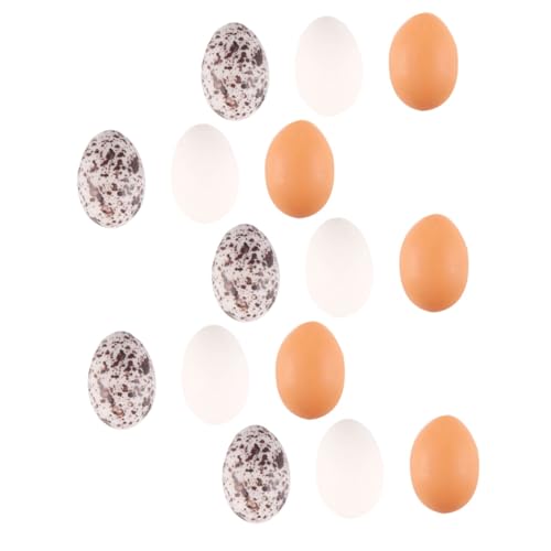 CHICAMPERA 24 Stück Mini-Eier für kinderspielzeug Miniatures Children Toys Eierfarbe Mini-Basteleier Puppenhaus dekoratives Ei Essen vorgeben Harz von CHICAMPERA