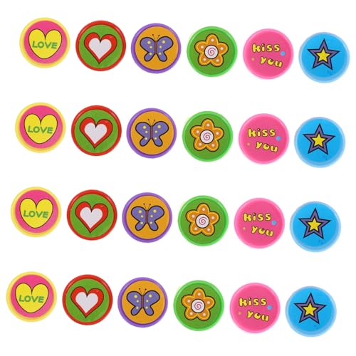 CHICAMPERA 24 Stück Teiliges Stempelset mit Cartoon Motiven Fröhliche Blumen und Herzdesigns für Bastelprojekte Party Goodie Bag Füller Belohnungen im Klassenzimmer und Geburtstagsfeiern CHICAMPERA 24 Stück Teiliges Stempelset mit Cartoon Motiven Fröhliche Blumen und Herzdesigns für Bastelprojekte Party Goodie Bag Füller Belohnungen im Klassenzimmer und Geburtstagsfeiern von CHICAMPERA