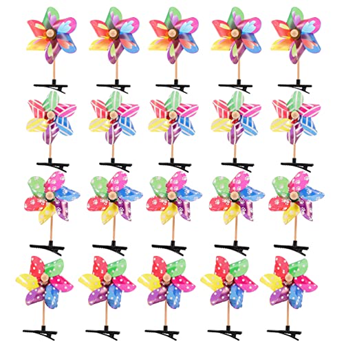 CHICAMPERA 24 Stück Windmühlen Haarklammern für Damen Bunte Haaraccessoires aus Robustem Material für Familienfeiern Dates und Alltag rutschfest und Komfortabel für Kopfgrößen CHICAMPERA 24 Stück Windmühlen Haarklammern für Damen Bunte Haaraccessoires aus Robustem Material für Familienfeiern Dates und Alltag rutschfest und Komfortabel für Kopfgrößen von CHICAMPERA