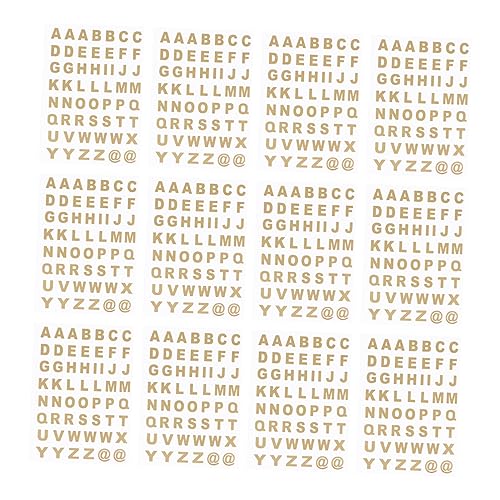 CHICAMPERA 25blätter Selbstklebende Alphabet-Sticker Transparente Buchstabenaufkleber Für Notizbücher Scrapbooking Und Kreative Projekte CHICAMPERA 25blätter Selbstklebende Alphabet-Sticker Transparente Buchstabenaufkleber Für Notizbücher Scrapbooking Und Kreative Projekte von CHICAMPERA