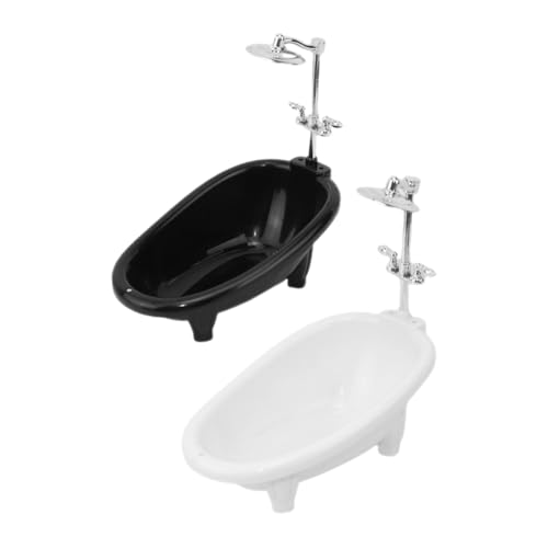CHICAMPERA 2Er Set Mini-Wanne Bad Möbel puppenhaus Miniatur Plastik von CHICAMPERA