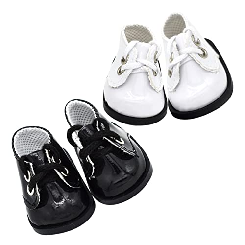 CHICAMPERA 2Paare Handgefertigte Miniaturschuhe für Puppen Plüschpuppenschuhe aus Leder Geeignet für Große Puppen Perfektes Puppenzubehör für Kreative Spielmomente CHICAMPERA 2Paare Handgefertigte Miniaturschuhe für Puppen Plüschpuppenschuhe aus Leder Geeignet für Große Puppen Perfektes Puppenzubehör für Kreative Spielmomente von CHICAMPERA