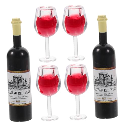 CHICAMPERA 2Sätze Mini Weinflaschen Rotwein Flaschen Und Becher Für Puppenhaus Dekoration Realistische Accessoires Für Landschaften Und Foto Requisiten Teiliges CHICAMPERA 2Sätze Mini Weinflaschen Rotwein Flaschen Und Becher Für Puppenhaus Dekoration Realistische Accessoires Für Landschaften Und Foto Requisiten Teiliges von CHICAMPERA