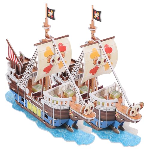 CHICAMPERA 2Sätze Puzzle Modell Piratenschiff Kreatives DIY Bastelspielzeug aus Papier Pädagogisches Montagespiel für Fördert Kreativität und Geschicklichkeit CHICAMPERA 2Sätze Puzzle Modell Piratenschiff Kreatives DIY Bastelspielzeug aus Papier Pädagogisches Montagespiel für Fördert Kreativität und Geschicklichkeit von CHICAMPERA