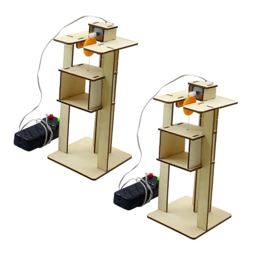 CHICAMPERA 2Stücke DIY Aufzugsbausatz für Teiliges zur Selbstherstellung von Holzspielzeug Kreatives Lernspielzeug für Intellektuelle Entwicklung CHICAMPERA 2Stücke DIY Aufzugsbausatz für Teiliges zur Selbstherstellung von Holzspielzeug Kreatives Lernspielzeug für Intellektuelle Entwicklung von CHICAMPERA