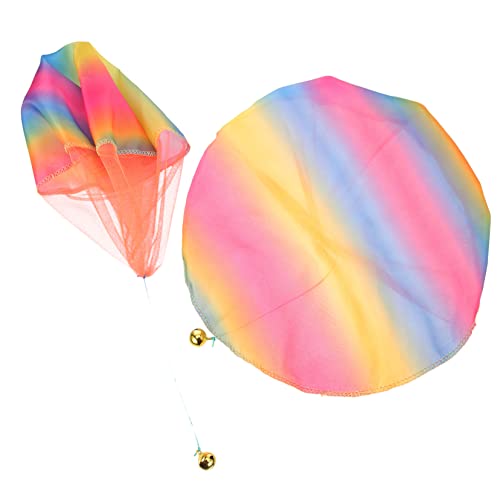 CHICAMPERA 2Stücke Fallschirmspielzeug für Handwurfspielzeug für Outdoor Spiele und Leicht und Sicher Perfektes für Geburtstagsfeiern von CHICAMPERA