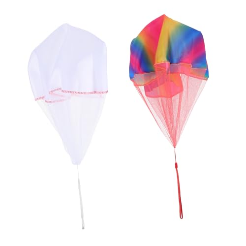 CHICAMPERA 2stücke Handwurffallschirm Spielzeug Für Junge Mädchen Leicht Und Sicher Für Outdoor-aktivitäten Fördert Interaktion Zwischen Eltern Und Kindern Mit Geschenkbeutel von CHICAMPERA