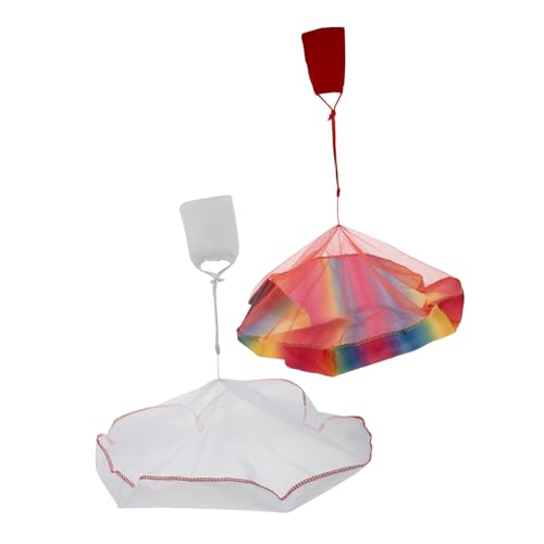 CHICAMPERA 2Stücke Fallschirmspielzeug mit Geschenktüten Handwurf Fallschirm für Outdoor Spiele Regenbogen und Weiße Geschenktüten Spaß für Ganze Familie CHICAMPERA 2Stücke Fallschirmspielzeug mit Geschenktüten Handwurf Fallschirm für Outdoor Spiele Regenbogen und Weiße Geschenktüten Spaß für Ganze Familie von CHICAMPERA